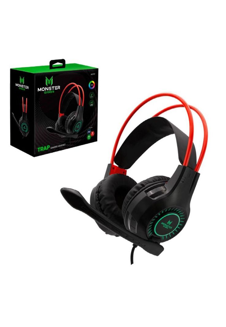 Audífonos Gamer Trap Monster Games Over-EAR-1
