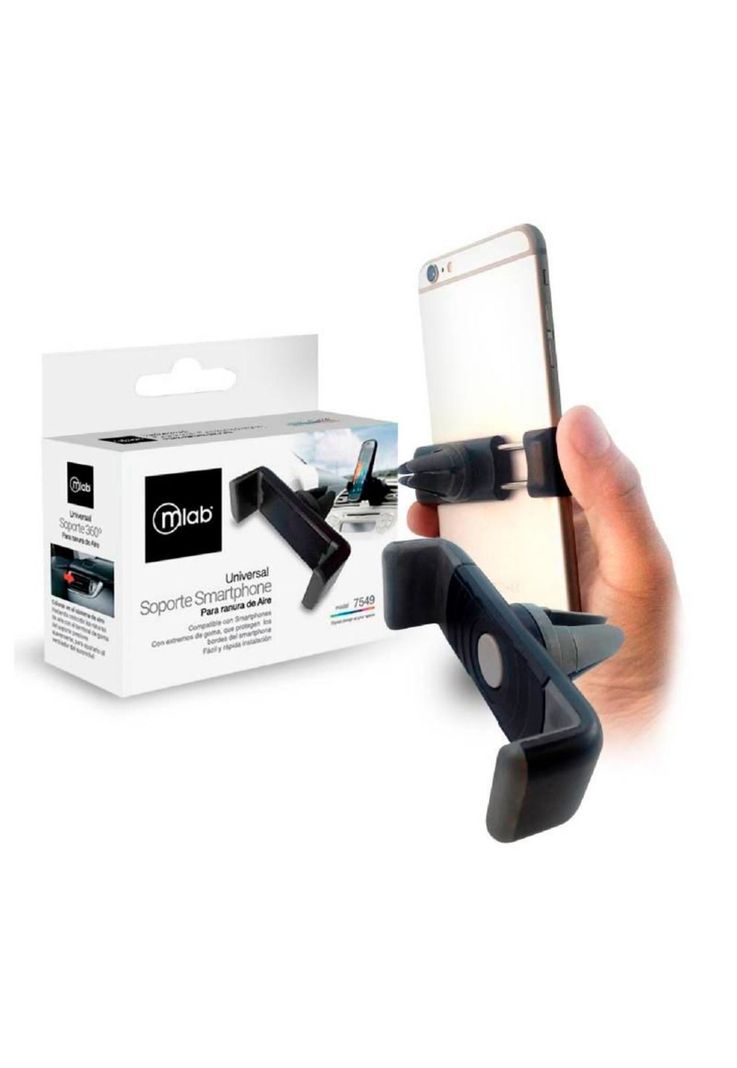Soporte Porta Celular Para Ranura De Aire 2,16  - 3,46  Mlab-0