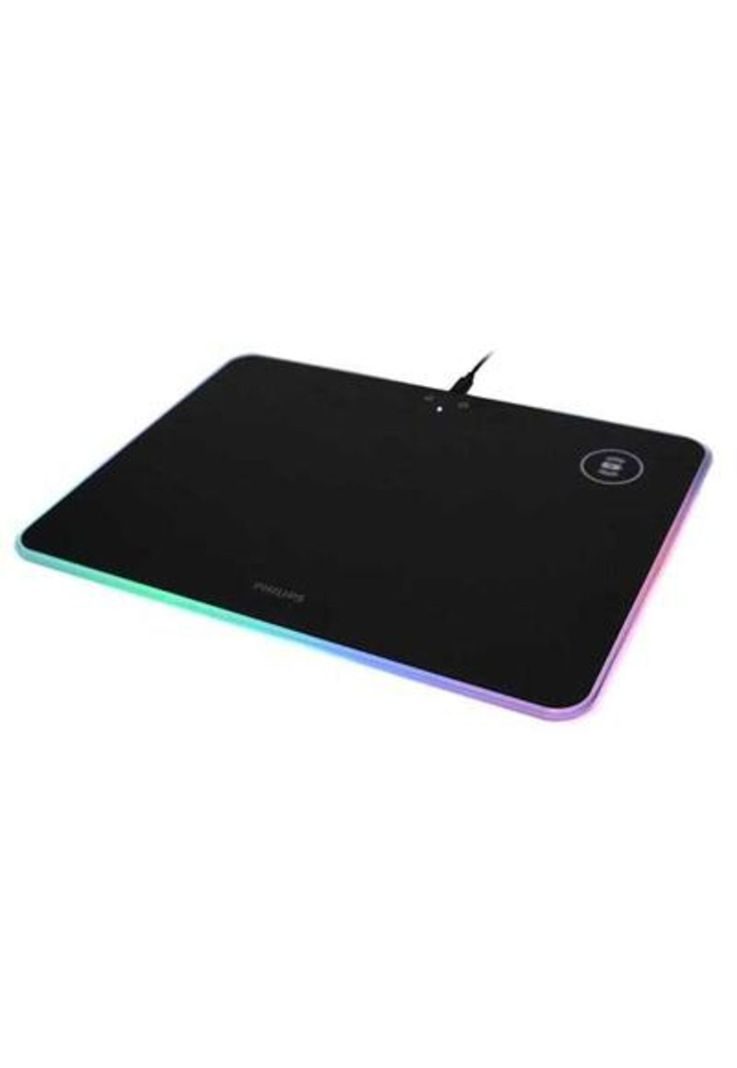 Mouse Pad Philips SLP7504 Luz RGB Antideslizante-0