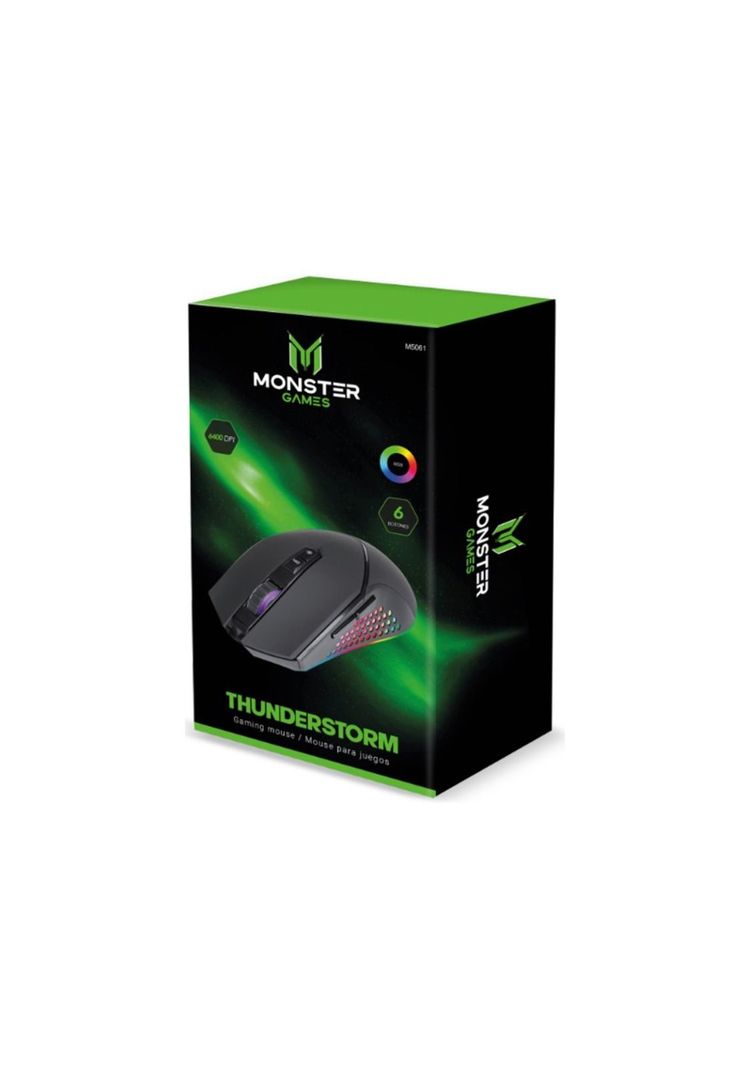 Mouse Gamer ThunderStorm Monster 6 Botones 6400 DPI-2