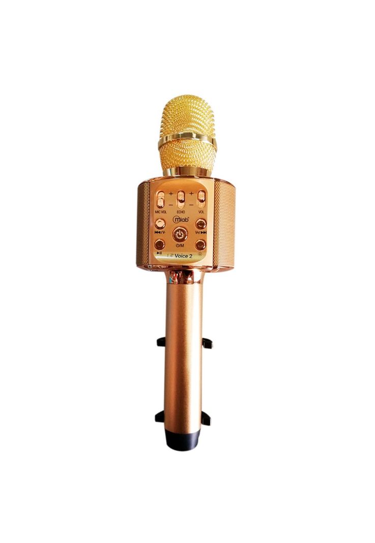Micrófono  Karaoke Mlab Voice 2 Led Soporte Metal 8912-0