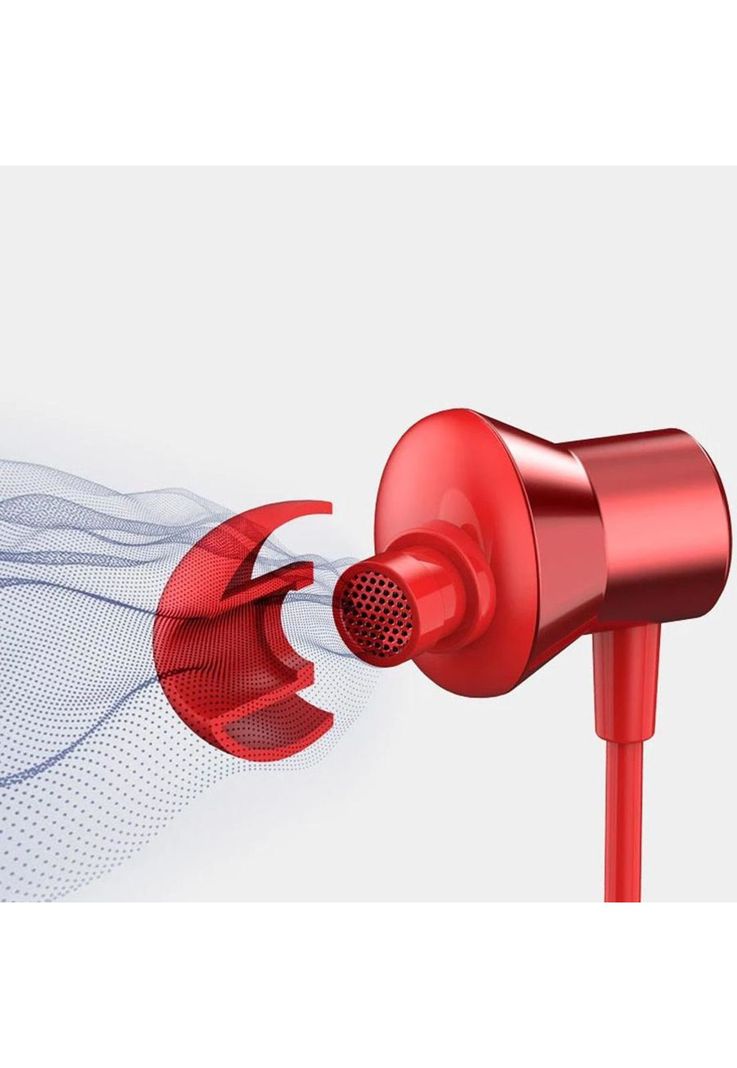 Audifono Alámbrico Lenovo In Ear Hf130 Rojo Fx-1