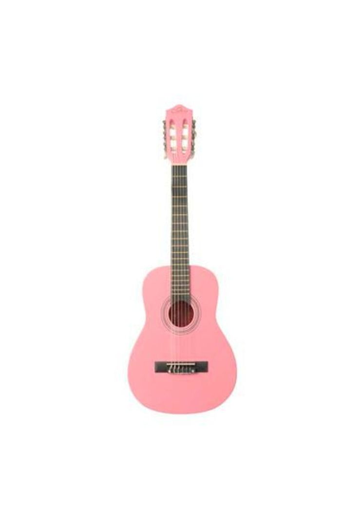 Guitarra Acústica Sevillana 30'' Con Funda Rosada-0