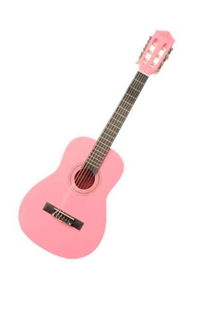 Guitarra Acústica Sevillana 30'' Con Funda Rosada-2