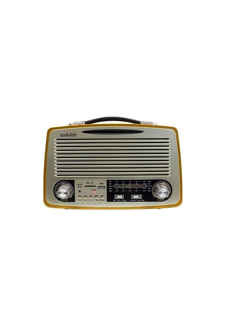 Radio Retro Bluetooth 01 Audiolab Color Marrón-0