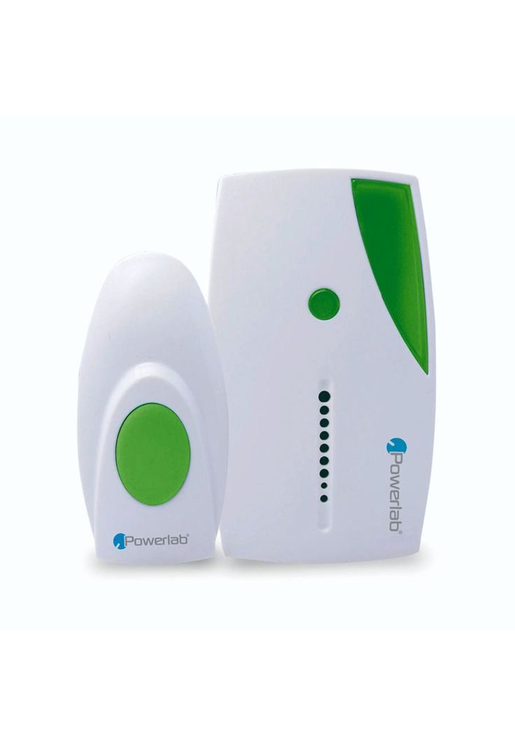 Timbre Inalambrico Powerlab Dual Door Bell Pack Color Blanco-0