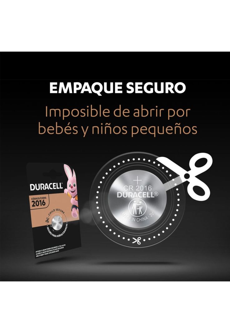Pila Duracell Litio 2016 3v X1 Fx-2