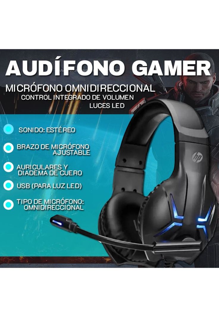 Audífono Gamer Hp Dhe-8001 / Over-EAR-2