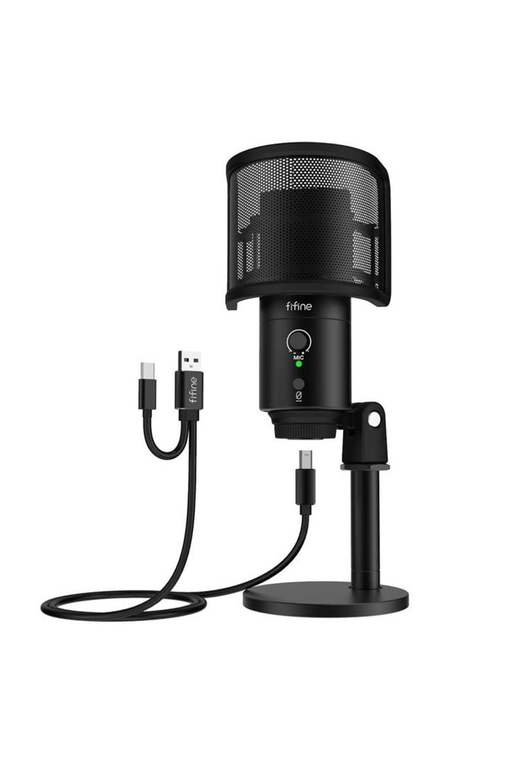 Micrófono Gaming Fifine K683B USB Tipo C-4