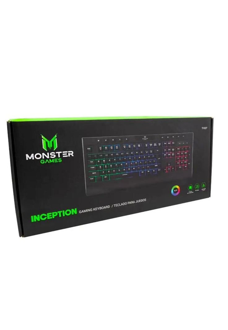 Teclado Gamer Membrana Monster Inception RGB Anti-Ghosting-1
