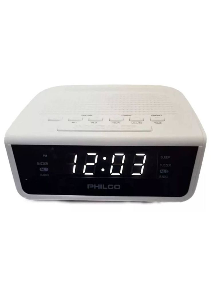 Radio Reloj PAR2106 Despertador Con Alarma Dual Y Radio Fm Philco-0