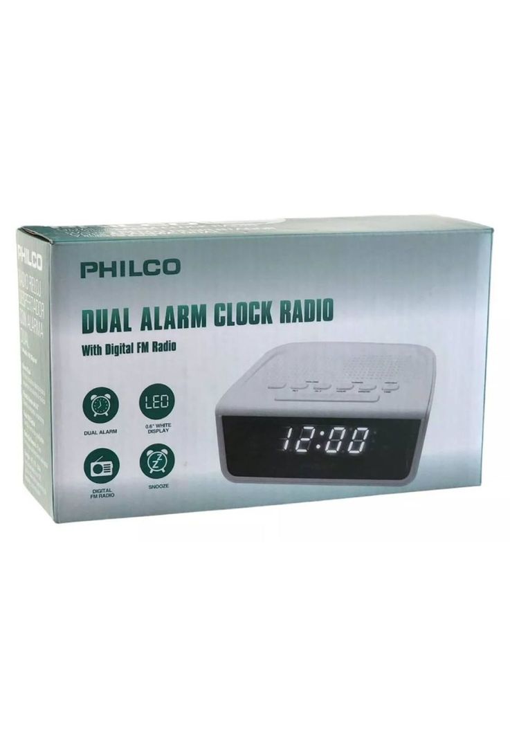 Radio Reloj PAR2106 Despertador Con Alarma Dual Y Radio Fm Philco-1