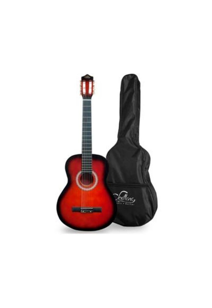Guitarra Clasica Sevillana 8459 34'' Sunburst + Funda Color Rojo-0
