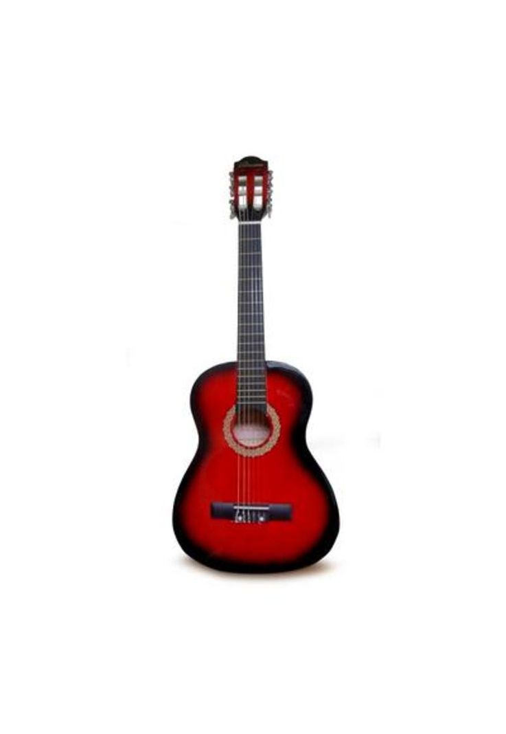 Guitarra Clasica Sevillana 8459 34'' Sunburst + Funda Color Rojo-1