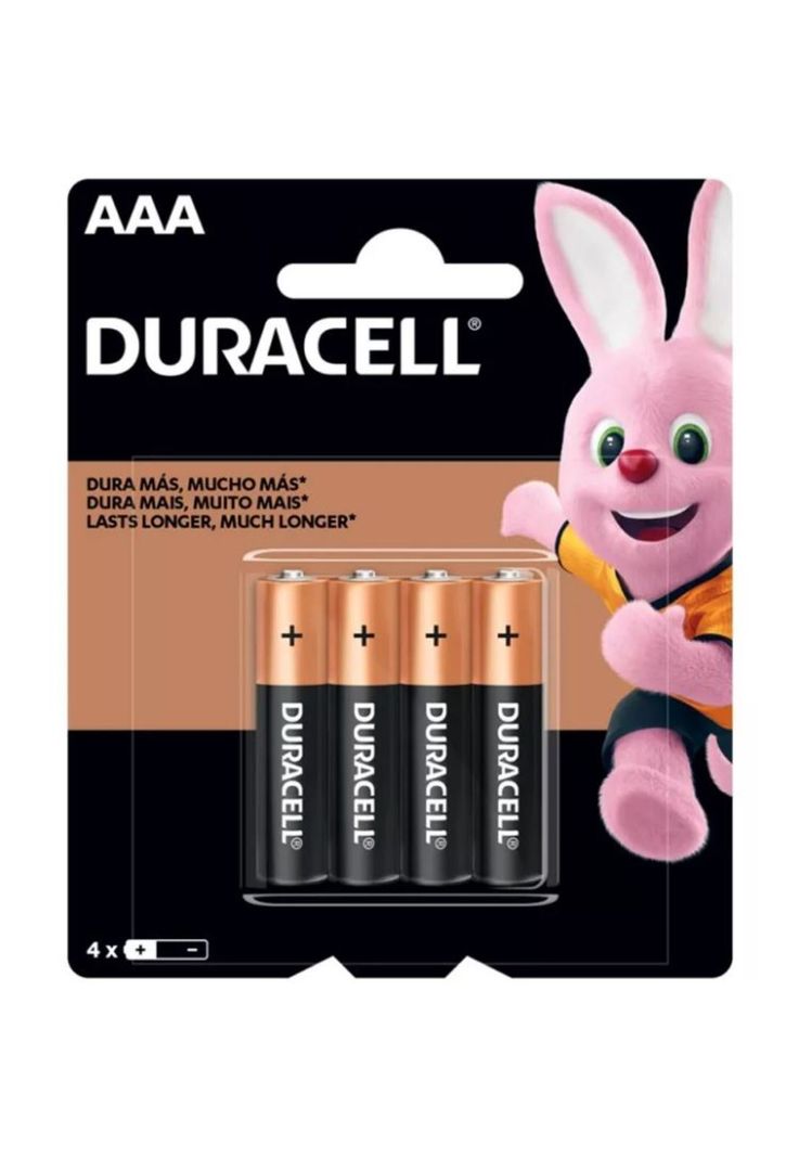 Pilas Alcalina Duracell CB AAA Pack de 4 unidades pila - S147DUCBAAA4-0