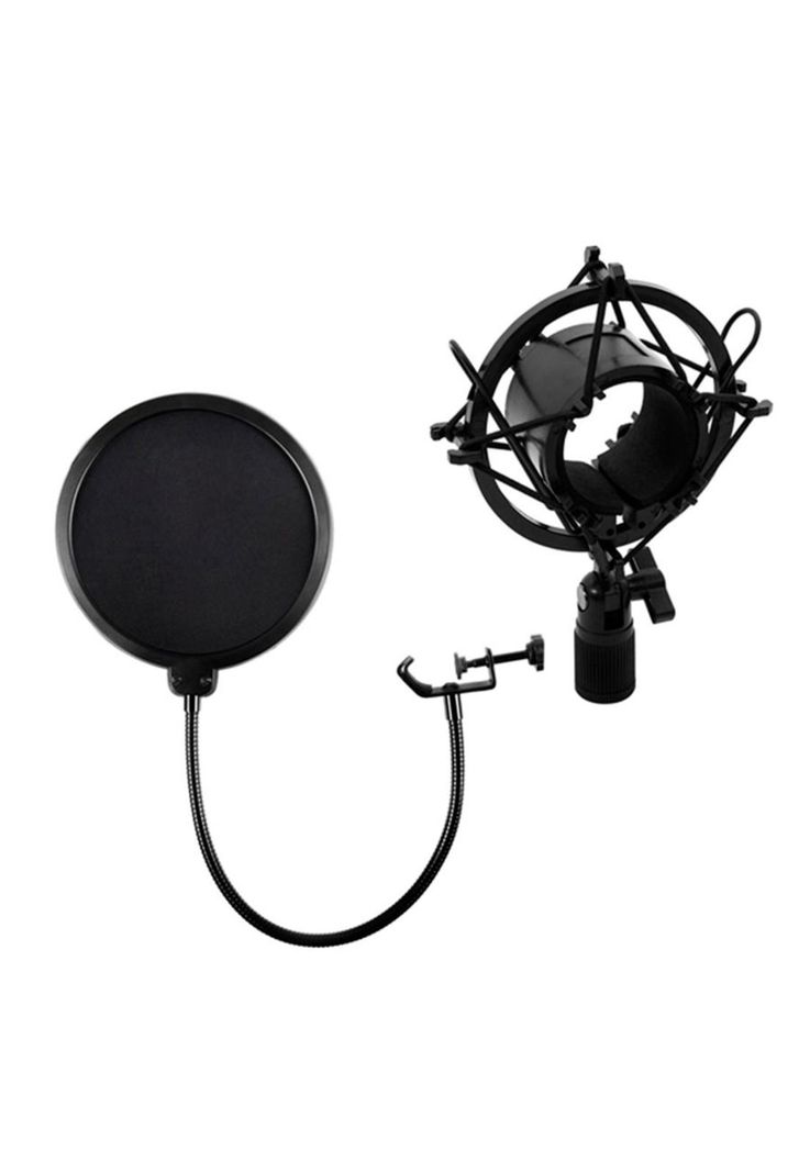 Kit Studio Microphone Con Soporte Antipop Stand Philco-3