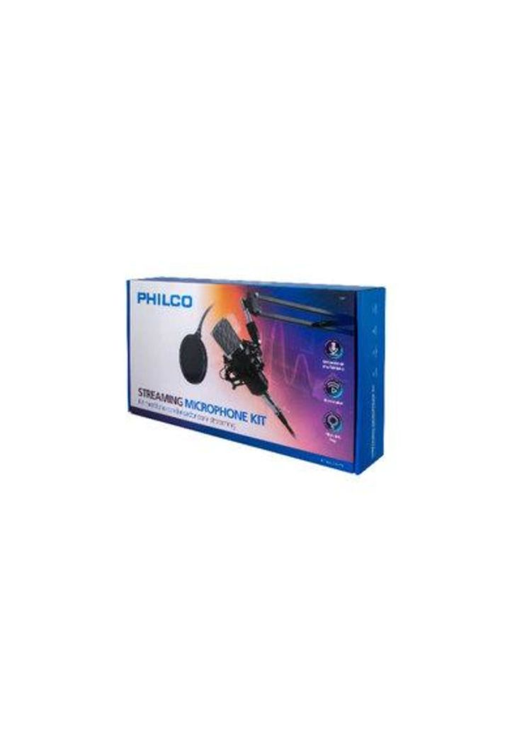 Kit Studio Microphone Con Soporte Antipop Stand Philco-5
