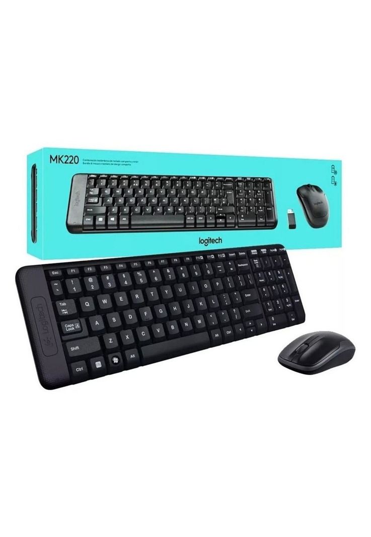 Combo Teclado Y Mouse Inalámbrico Logitech Mk220-0