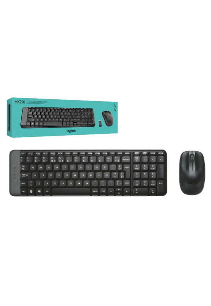 Combo Teclado Y Mouse Inalámbrico Logitech Mk220-3
