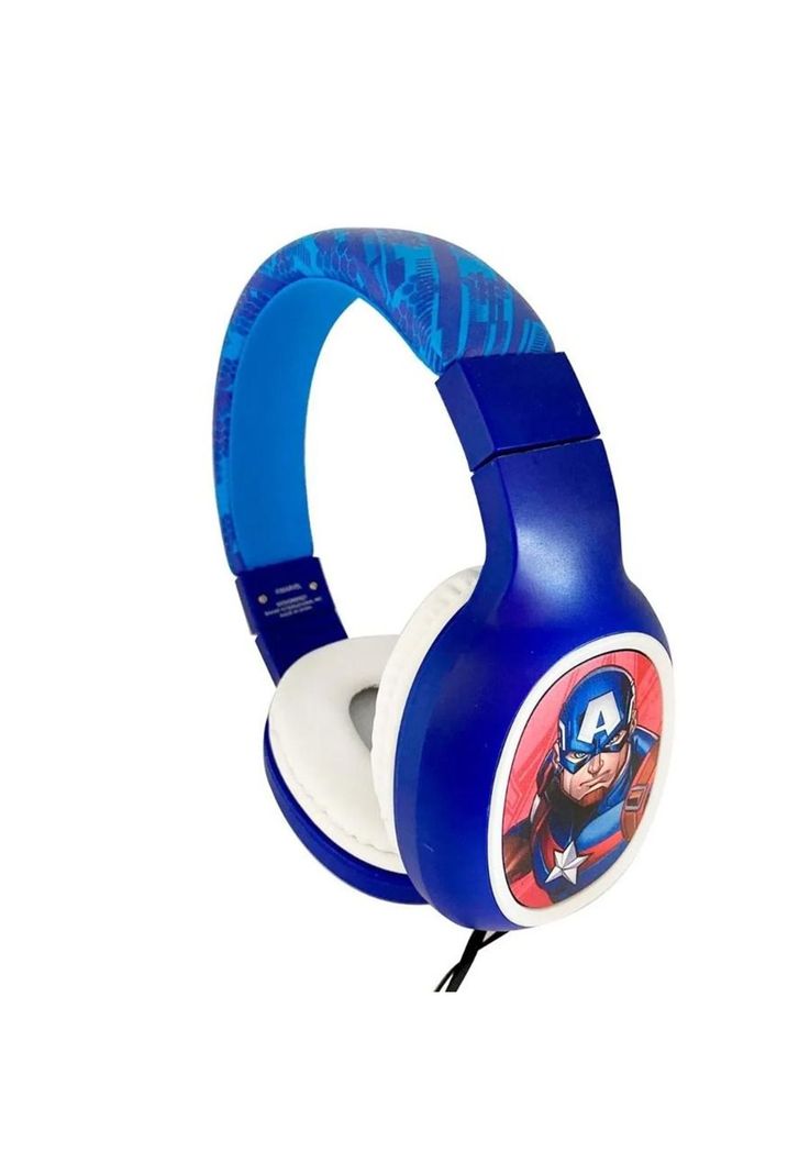Audífonos Marvel Capitán América Teen Micrófono Electrotom-0