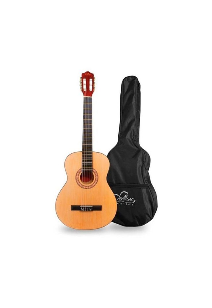 Guitarra Acústica Sevillana 30'' Con Funda Natural Mlab-0