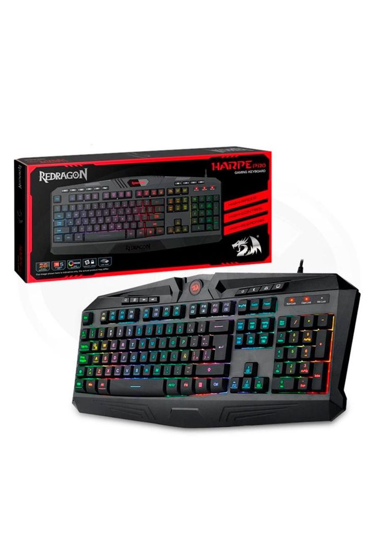 Teclado Gamer Redragon Harpe Pro RGB-4