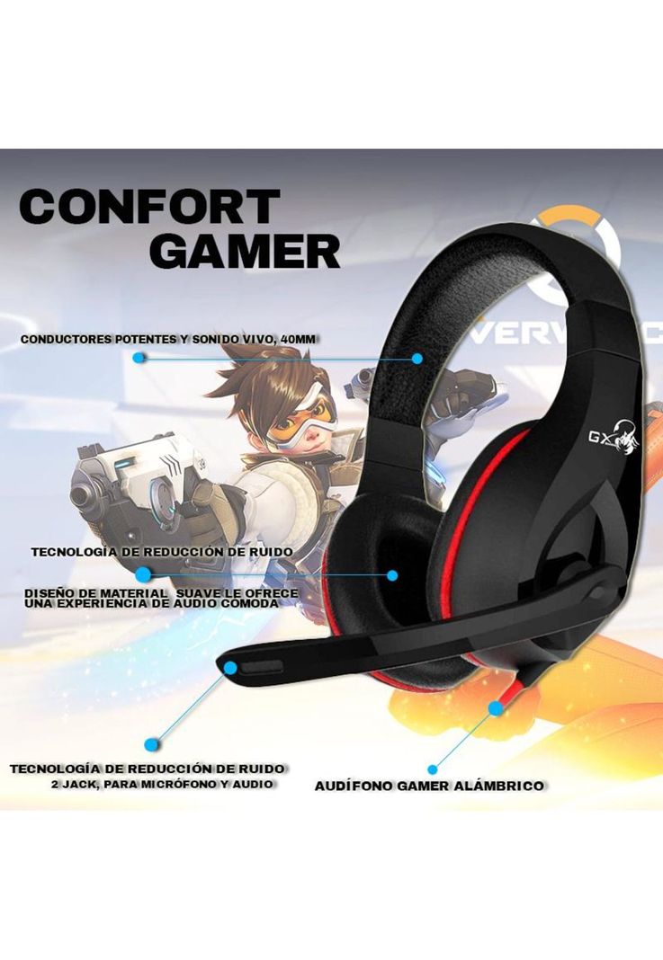 Audífonos Gaming Genius HS-G560 40MM 3.5MM Over-Ear-7
