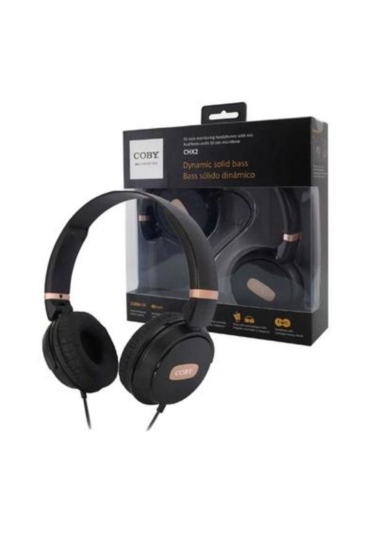 Audifonos Bass Solid Coby CHX2BK Over-Ear-2