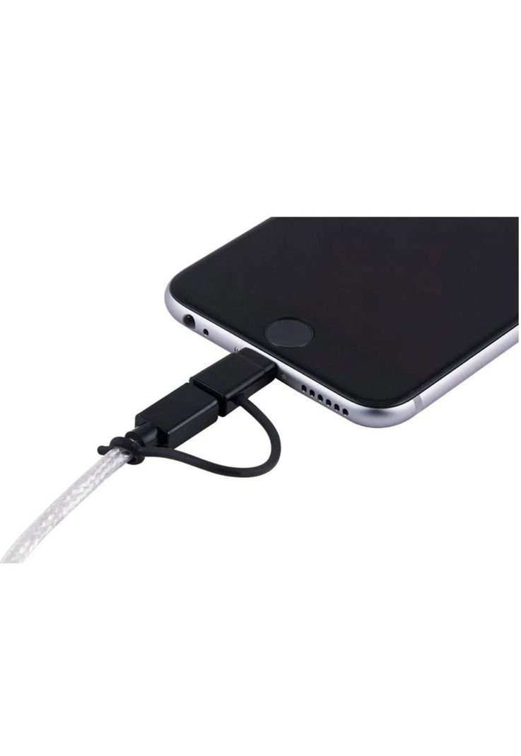 Cable 2 en 1 Micro USB Adaptador Lightning 0.90 Mts-4