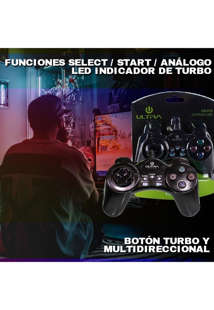 Joystick Ultra Para Pc USB-3