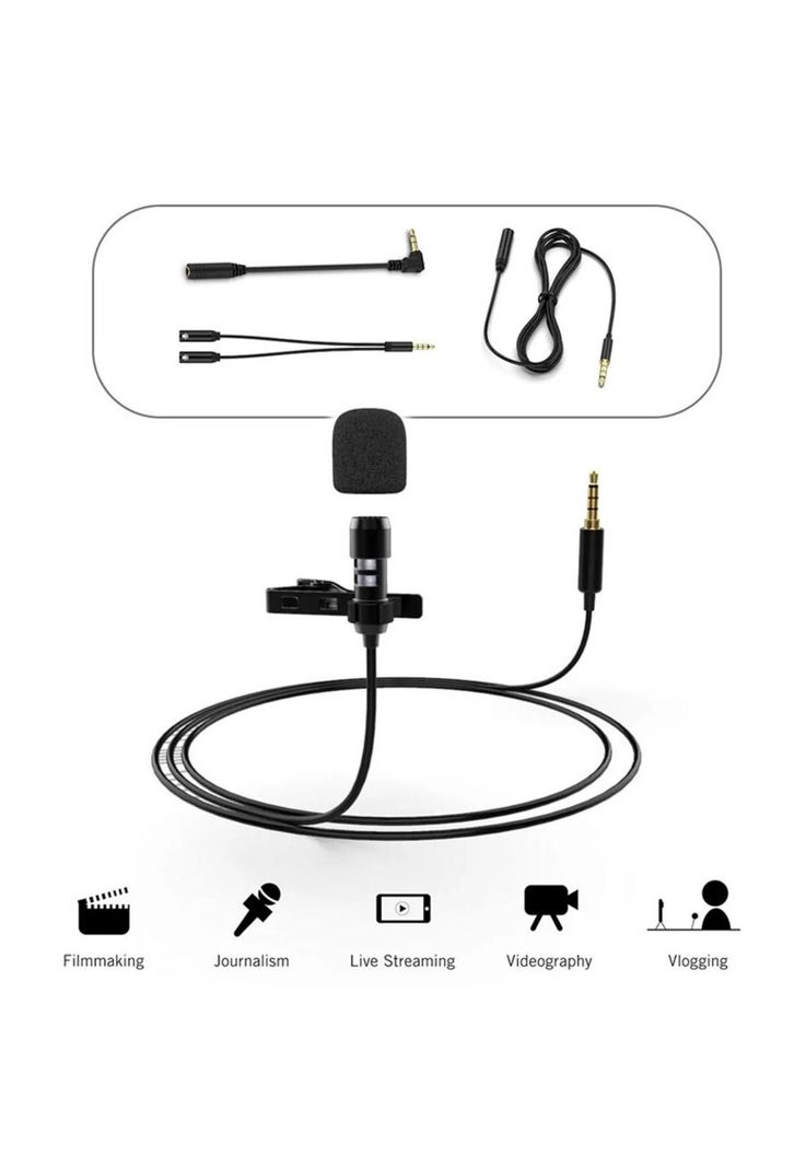 Microfono Profesional de Solapa Fifine C2 Lavalier-5
