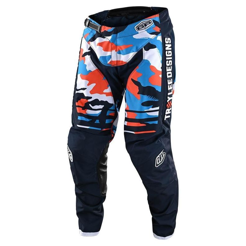 Pantalones de Moto GP Formula Azul/ Naranjo Troy Lee Designs -0