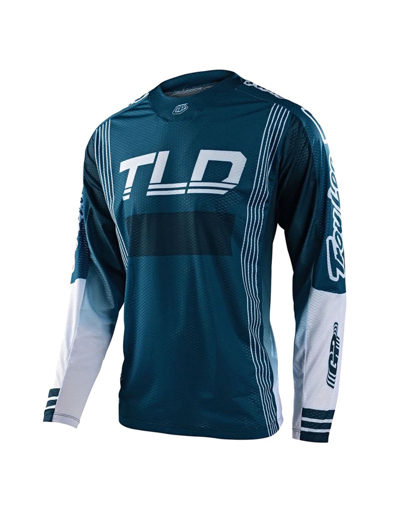 Polera de Moto GP Air Rhythm Slate Azul Troy Lee Designs -0