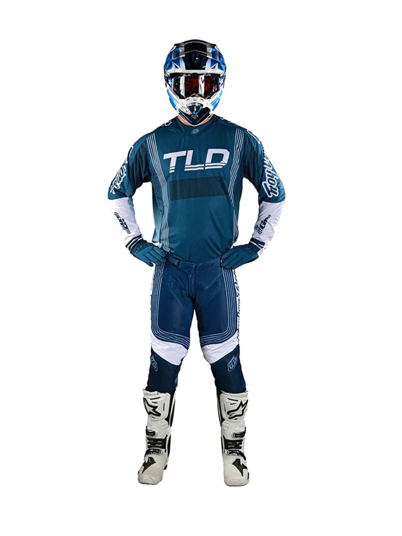 Polera de Moto GP Air Rhythm Slate Azul Troy Lee Designs -2