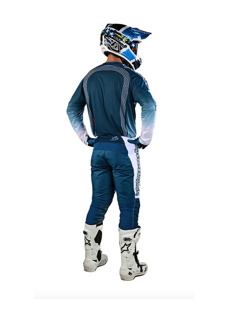 Polera de Moto GP Air Rhythm Slate Azul Troy Lee Designs -3