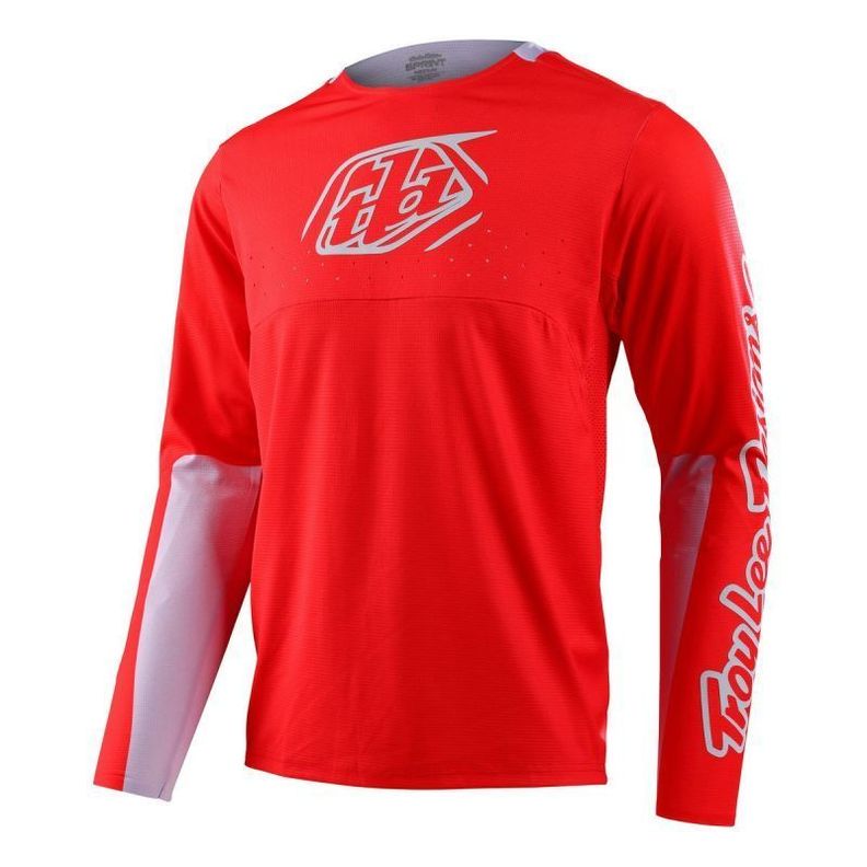 Polera De Bicicleta Sprint Icon Race Rojo Troy Lee Designs -0