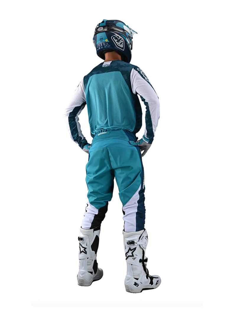 Pantalones De Moto GP Air Veloce Camo Azul Troy Lee Designs-3