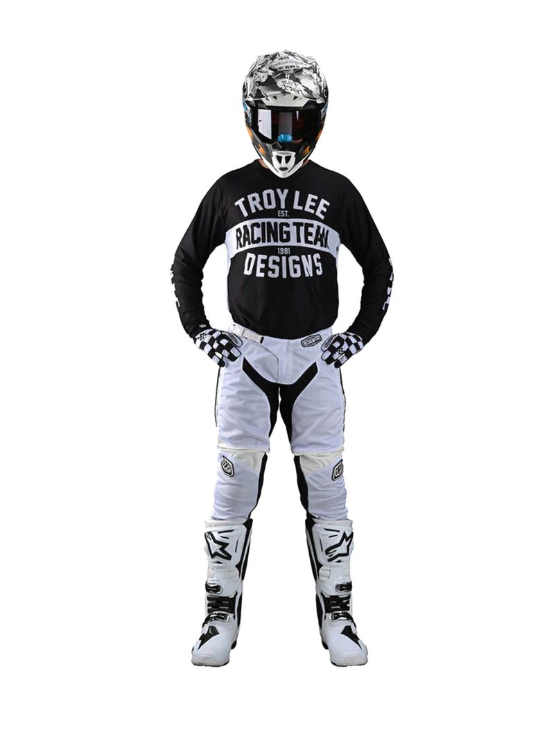Pantalones de Moto GP Air Mono Blanco Troy Lee Designs -2
