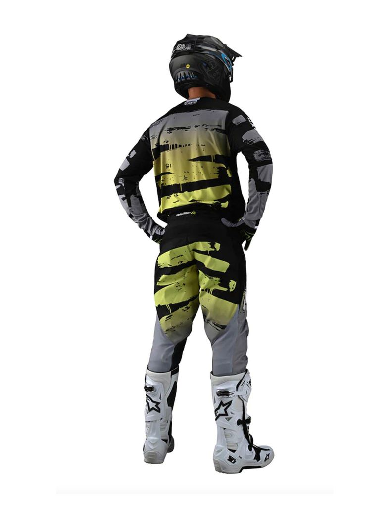 Pantalones De Moto GP Brushed Negro / Verde Troy Lee Designs -3