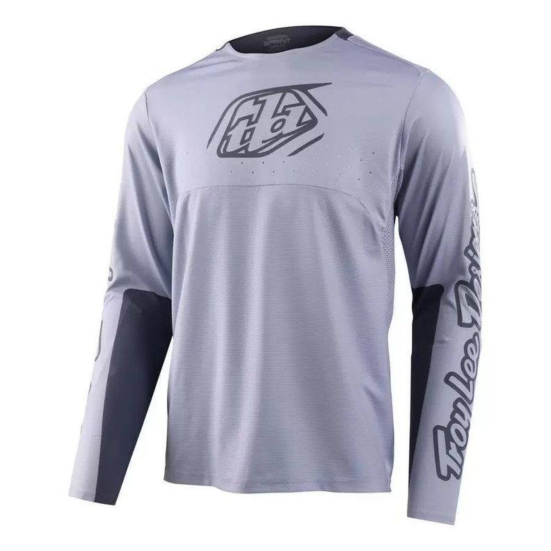 Polera De Bicicleta Sprint Icon Gris Cemento Troy Lee Designs -0