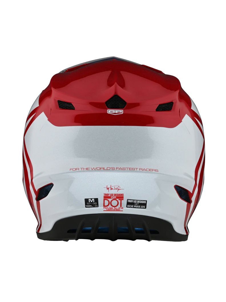 Casco De Moto GP Overload Rojo Blanco Troy Lee Designs -1