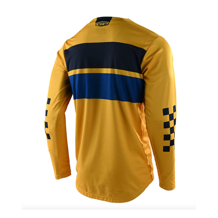 Polera de Moto GP Stripe Amarilla Troy Lee Designs -1
