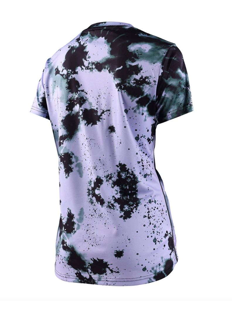 Polera De Bicicleta Para Mujer Lilium SS Micayla Gatto Watercolor Morada Troy Lee Designs -1