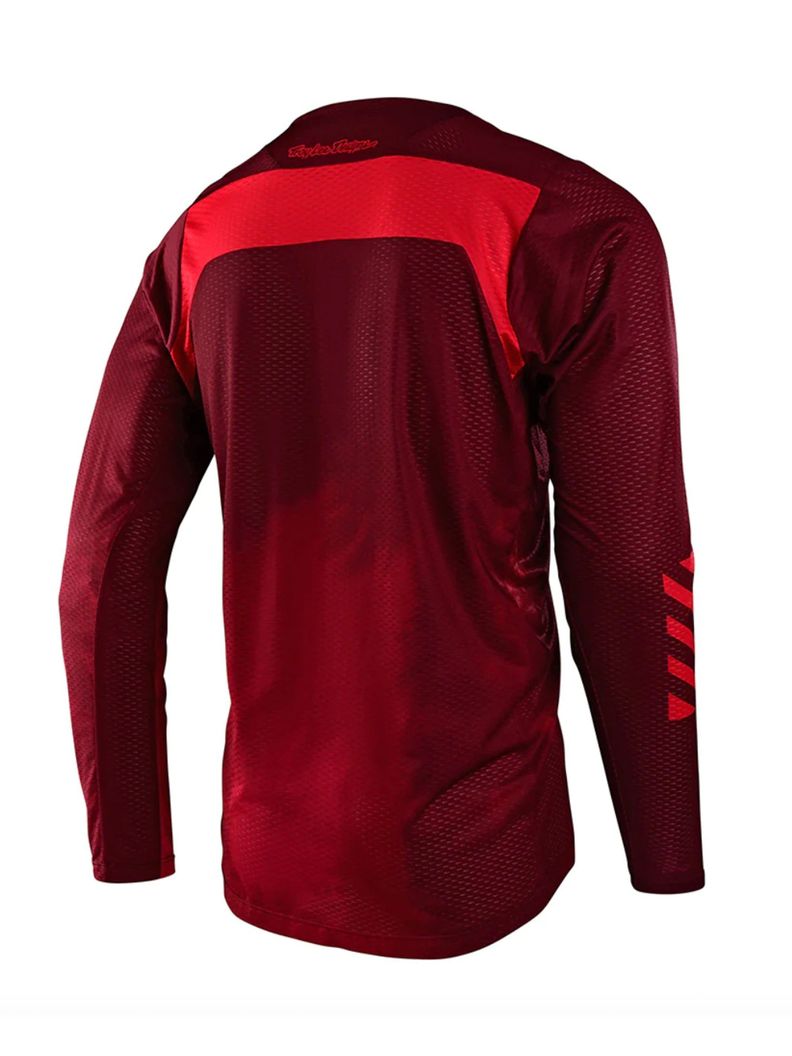 Polera de Bicicleta Skyline Air Ls Fades Burdeo Troy Lee Designs -1
