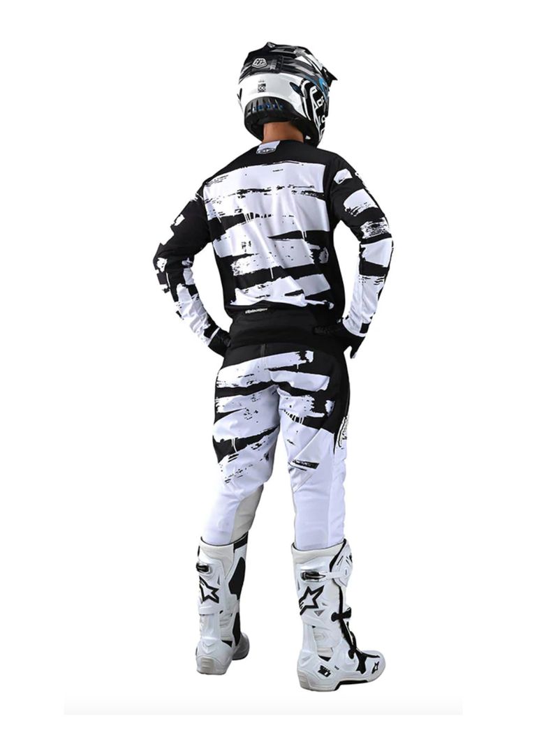 Pantalones de Moto GP Brushed Negro / Blanco Troy Lee Designs -3