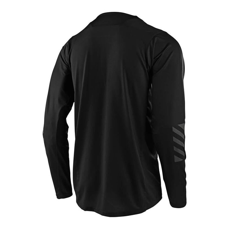 Polera de Bicicleta Skyline Ls Solid Negro Troy Lee Designs -1