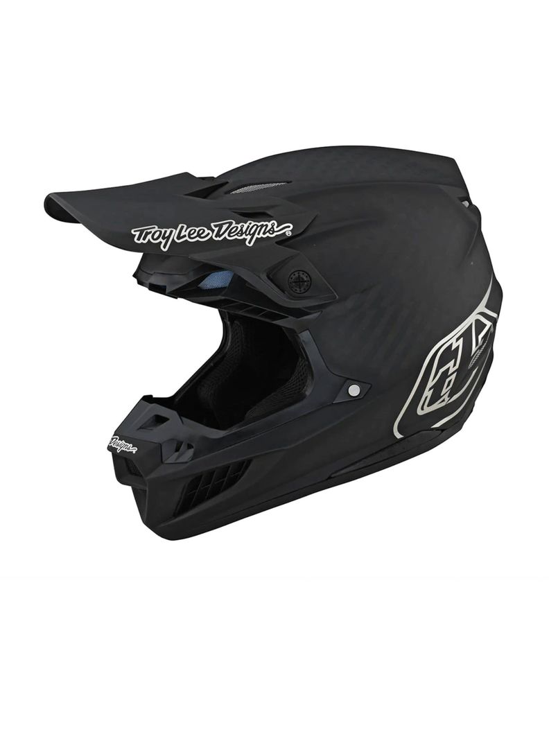 Casco de Moto SE5 Carbon Mips Stealth Negro / Cromado Troy Lee Designs -0