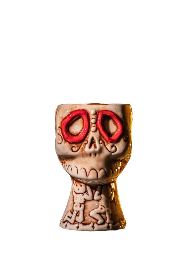 Taza Tiki Calavera, Vaso Cerámica 450 ML Cóctel, Pub, Hawai-0