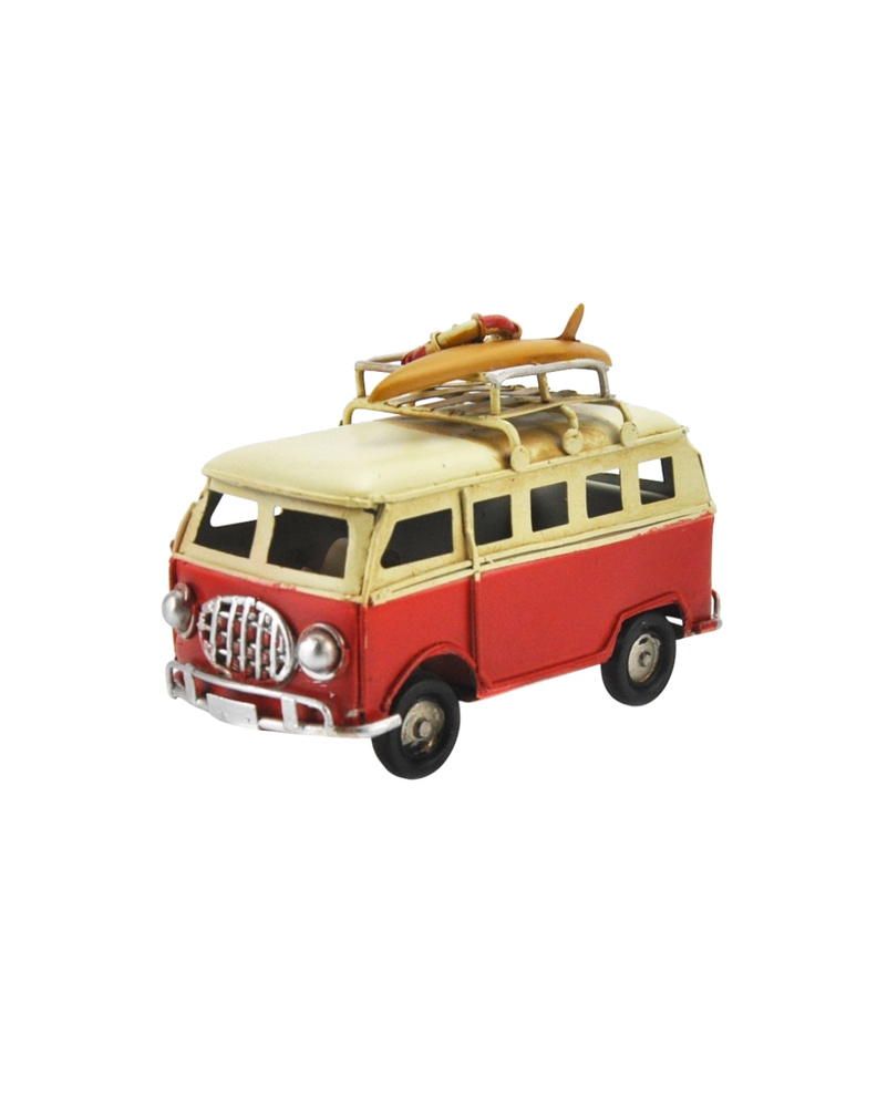 Auto Combi Metal Vintage - Hawai, Rojo De 11 Cm
