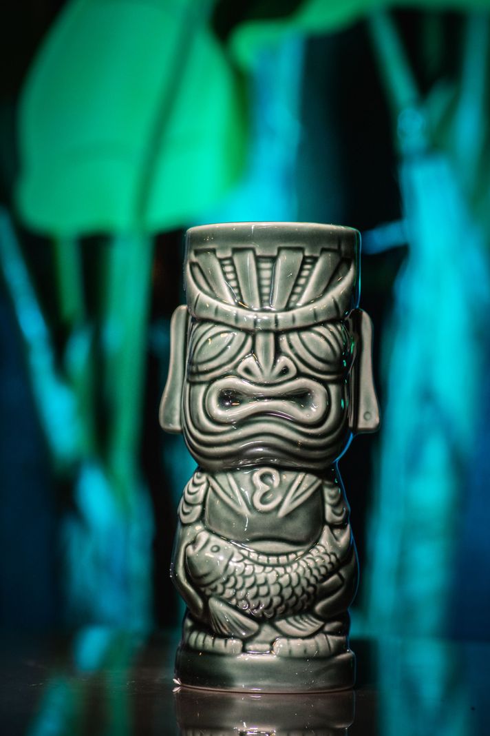 Taza Tiki Milenario, Vaso Cerámica 380 ML Cóctel, Pub, Hawai-2
